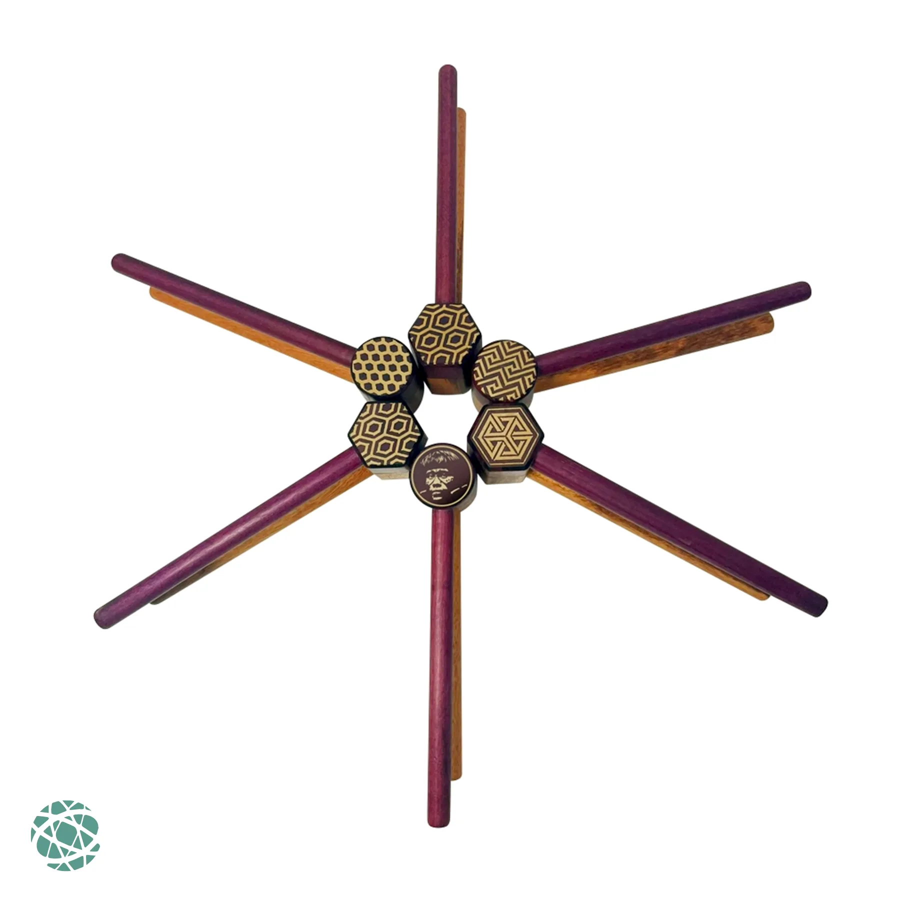 High End Adjustable Kuripe with Sacred Geometry